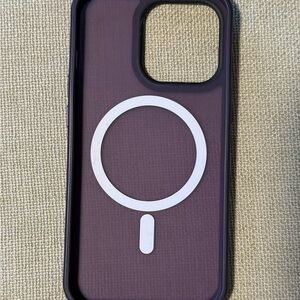 iPhone 13 Pro Deep Purple MagSafe Case and Tempered Glass Screen Protector